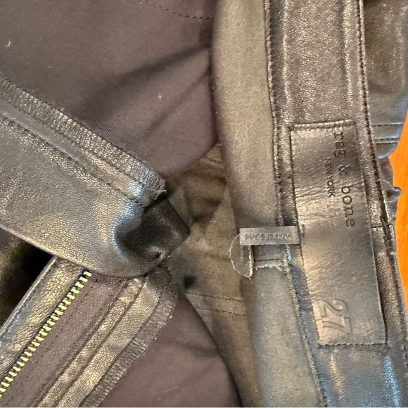 Rag & Bone 100% lamb leather size 27 - Picture 3 of 4